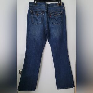 Levis 515 Jeans Womens 12M Mid Rise Boot Cut Denim Blue Casual Pants American